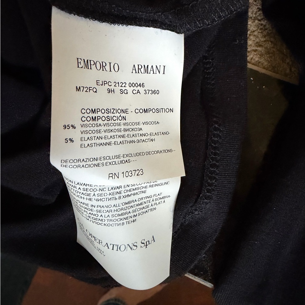 Emporio Armani Black and Bronze Sequin Blouse - Picture 7 of 9